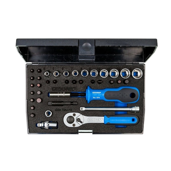 Socket Set, 1/4", 40 pcs, UD-In-Is-Ph-Pz-Tx, 1815660